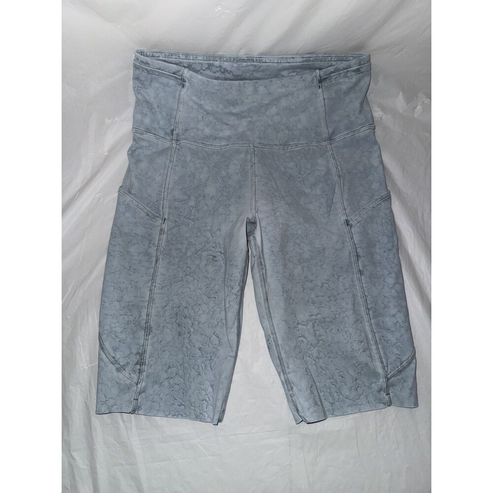 Lululemon Short 10" City Grit White Blue Fog size 6